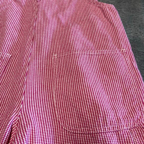 Vintage Haiks Red Embroidered Gingham Overalls - Picture 8 of 8